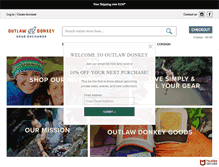 Tablet Screenshot of outlawdonkey.com